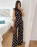 Ensemble à pois asymétrique